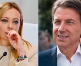 Giorgia Meloni e Giuseppe Conte (© Facebook)