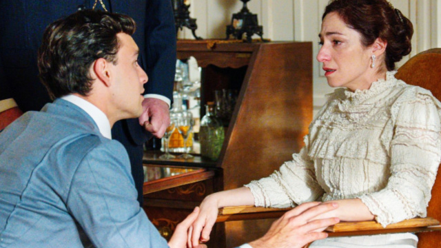 Curro ed Eugenia in scena – © La Promessa.