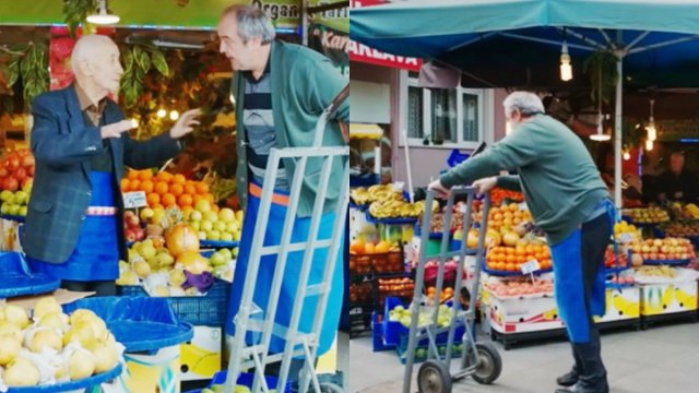 Enver al lavoro in un fruttivendolo © La forza di una donna - Kadın