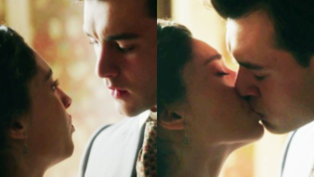 Angela e Curro in una scena &copy; La Promessa.