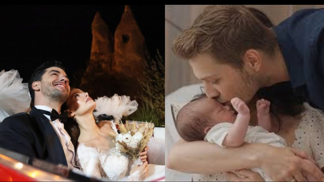 In foto Nuh, Sevilay e Cihan de La notte nel cuore – © Show Tv.