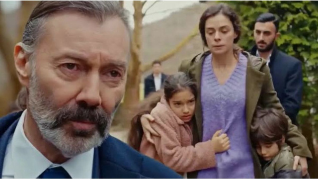 Nezir, Bahar e i bambini in La forza di una donna &copy; Mediaset.