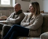 Diego Giordano (Francesco Vitiello) e Ida Kovalenko, (Marta Anna Borucinska) © Un Posto al Sole Rai - Immagine rielaborata con IA