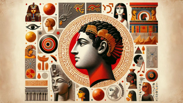 Numero 34 della Smorfia napoletana, 'a capa, per il Sagittario. &copy; Immagine creata con Dall-E