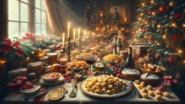 Numero 46 della Smorfia napoletana, rappresenta 'e denare per il segno dei Gemelli. &copy; Immagine creata con Dall-E