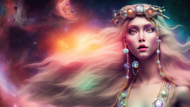 Dea con i capelli lunghi © Immagine Pixabay.