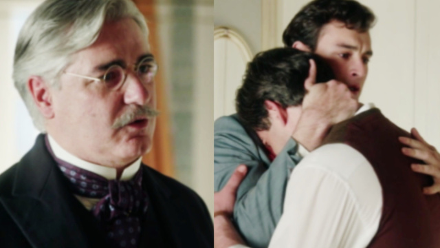 Il medico, Manuel e Curro in scena &copy; La Promessa.