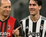 Massimiliano Allegri e Dusan Vlahovic &copy; immagine realizzata con IA