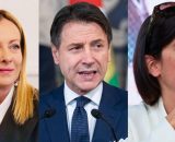 Giorgia Meloni, Giuseppe Conte ed Elly Schlein (&copy; Facebook)