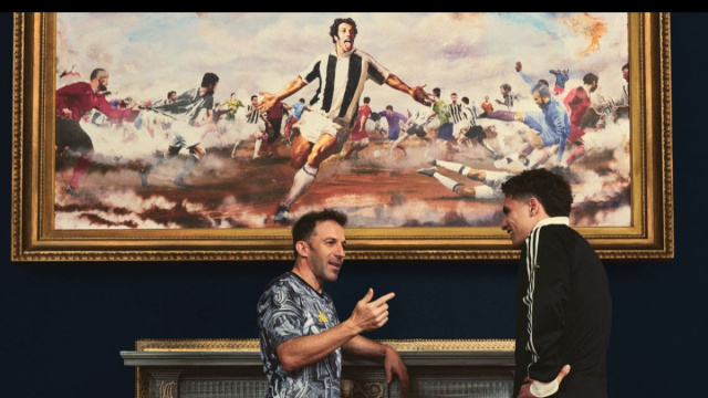 Alessandro Del Piero e Kenan Yildiz. Foto &copy; Juventus