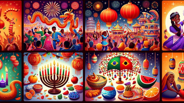 Numero 20 della Smorfia napoletana, la festa. &copy; Immagine creata con Dall-E