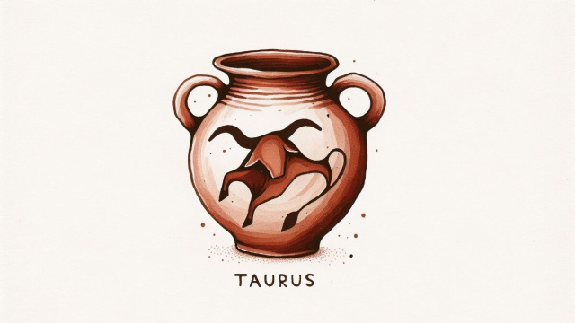 Numero 7 della Smorfia napoletana, 'o vasetto per il Toro. &copy; Immagine creata con Dall-E