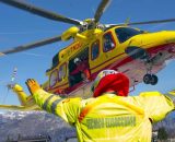 Elicottero di soccorso in operazione &ndash; &copy; soccorsoalpinotrentino.it.