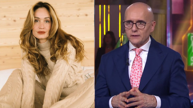 Helena Prestes e Alfonso Signorini &copy; Instagram/Mediaset.