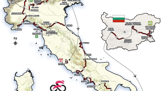 Il percorso del Giro d'Italia 2026 - © RCs Sport