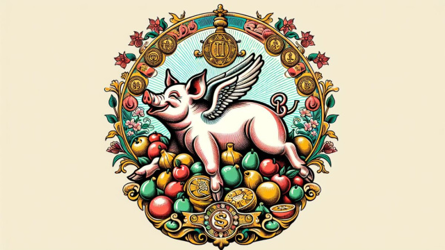 Numero 4 della Smorfia napoletana, 'o puorco per l'Ariete. &copy; Immagine creata con Dall-E