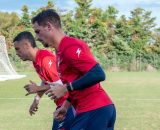 Guido Gomez e Riccardo Cargnelutti, durante un'allenamento - &copy; Facebook / FcCrotone