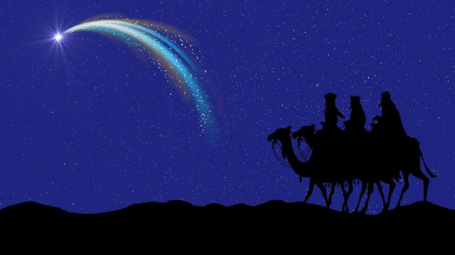 Re Magi che seguono la stella (&copy;pixabay.com)