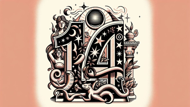 Numero 14 della Smorfia napoletana, il Cancro e 'o 'mbriaco. © Immagine creata con Dall-E