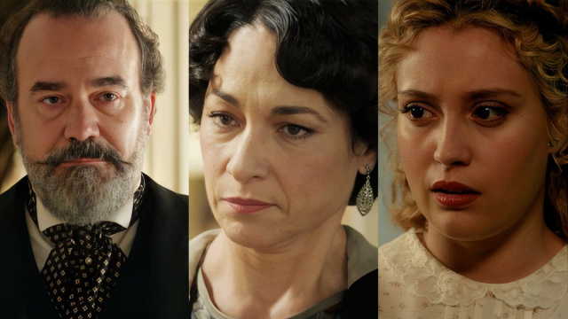 Alonso, Leocadia e Jana - screenshot © La Promessa.