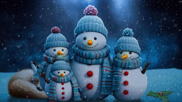 Dei pupazzi di neve (&copy; Pixabay).