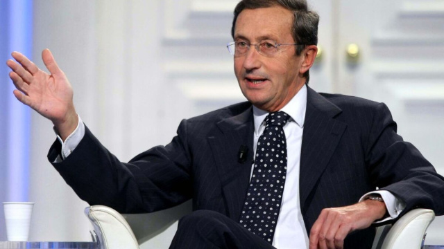 Gianfranco Fini a Porta a Porta © Rai 1.