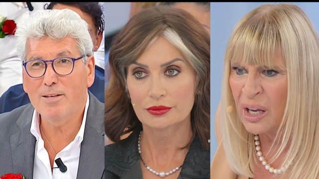 Mario Lenti, Barbara De Santi e Gemma Galgani © Canale 5.