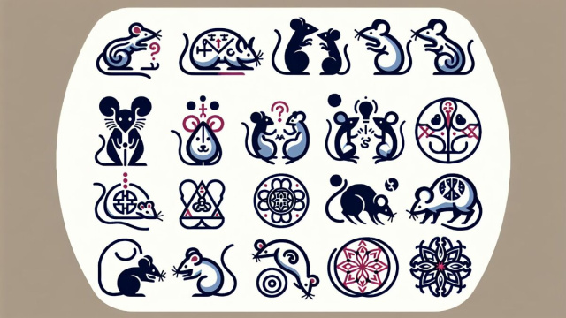 Numero 11 della Smorfia napoletana, Ariete e 'e surice. &copy; Immagine creata con Dall-E