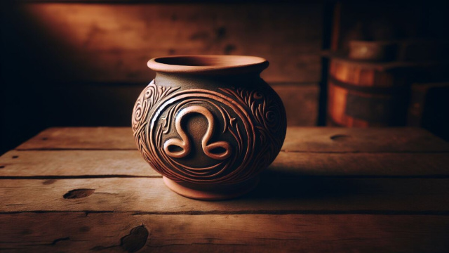 Numero 7 della Smorfia napoletana, 'o vasetto. © Immagine creata con Dall-E