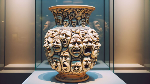 Numero 7 della Smorfia napoletana, 'o vasetto. &copy; Immagine creata con Dall-E