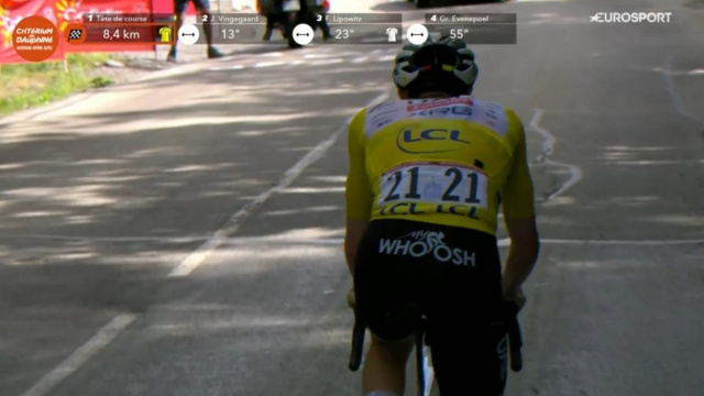 Tadej Pogacar - © Screenshot Eurosport