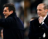 Thiago Motta e Massimiliano Allegri. Foto © Juventus