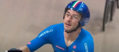 Elia Viviani, capitano della nazionale agli Europei di ciclismo su pista - © Rai Sport.