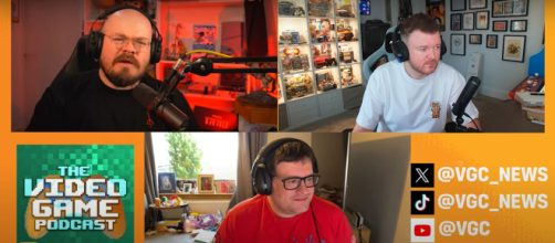 I conduttori del VGC Podcast Jordan Midler, Chris Scullion e Andy Robinson | Immagine: YouTube