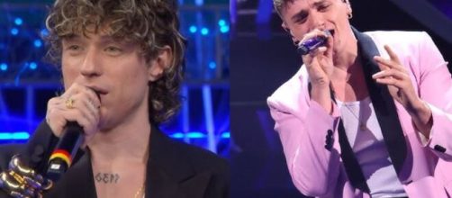In foto i catanti Irama e Olly © Rai
