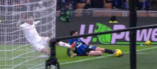 Alessandro Bastoni, difensore dell'Inter © Screenshot Dazn