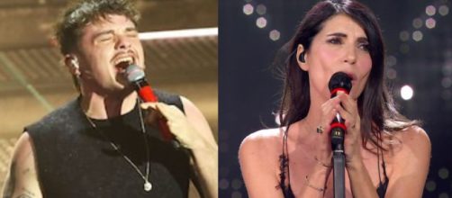 In foto Giorgia e Olly a Sanremo 2025 © Rai.