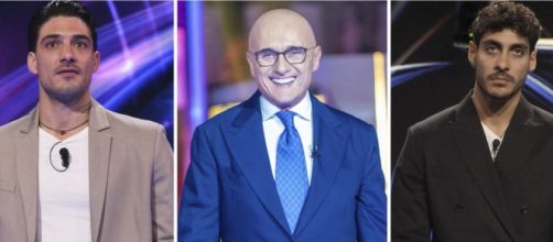 Lorenzo Spolverato, Alfonso Signorini e Javier Martinez - screenshot © Mediaset.