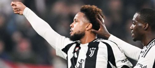 Weston McKennie festeggia dopo il goal contro il PSV © Juventus FC