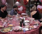 La cena di San Valentino in tugurio (© Grande Fratello/Mediaset).