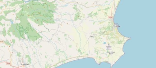 Il territorio crotonese interessato dal terremoto - © Ingv.