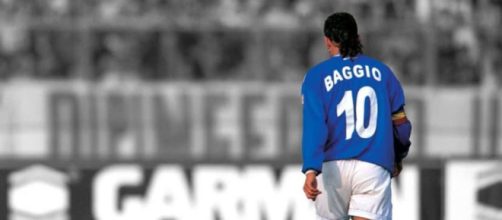 Roberto Baggio con la maglia del Brescia, la sua ultima squadra | Immagine: Facebook