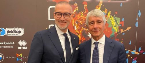 Cesare Di Cintio e il Ministro dello sport Andrea Abodi - © Facebook / DCF Sport Legal