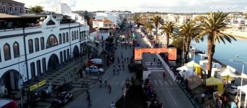 L'arrivo della prima tappa della Volta Algarve - © Screenshot Eurosport