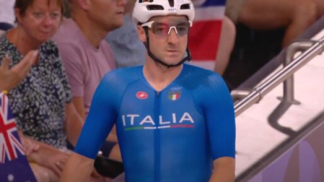 Elia Viviani © Screenshot Eurosport.