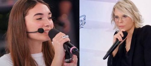 In foto Maria De Filippi e Antonia © Mediaset.