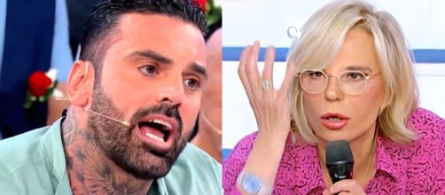 Mario Cusitore e Maria De Filippi - screenshot Uomini e Donne © Canale 5