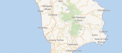 Il territorio della Calabria - © Ingv.It