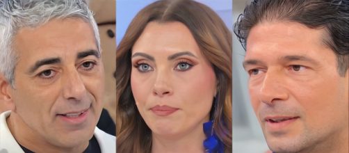 Giuseppe, Agnese e Diego - screenshot © Canale 5.