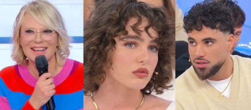 Maria De Filippi, Chiara Pompei e Riccardo Sparacciari - screenshot © Canale 5/Witty Tv.